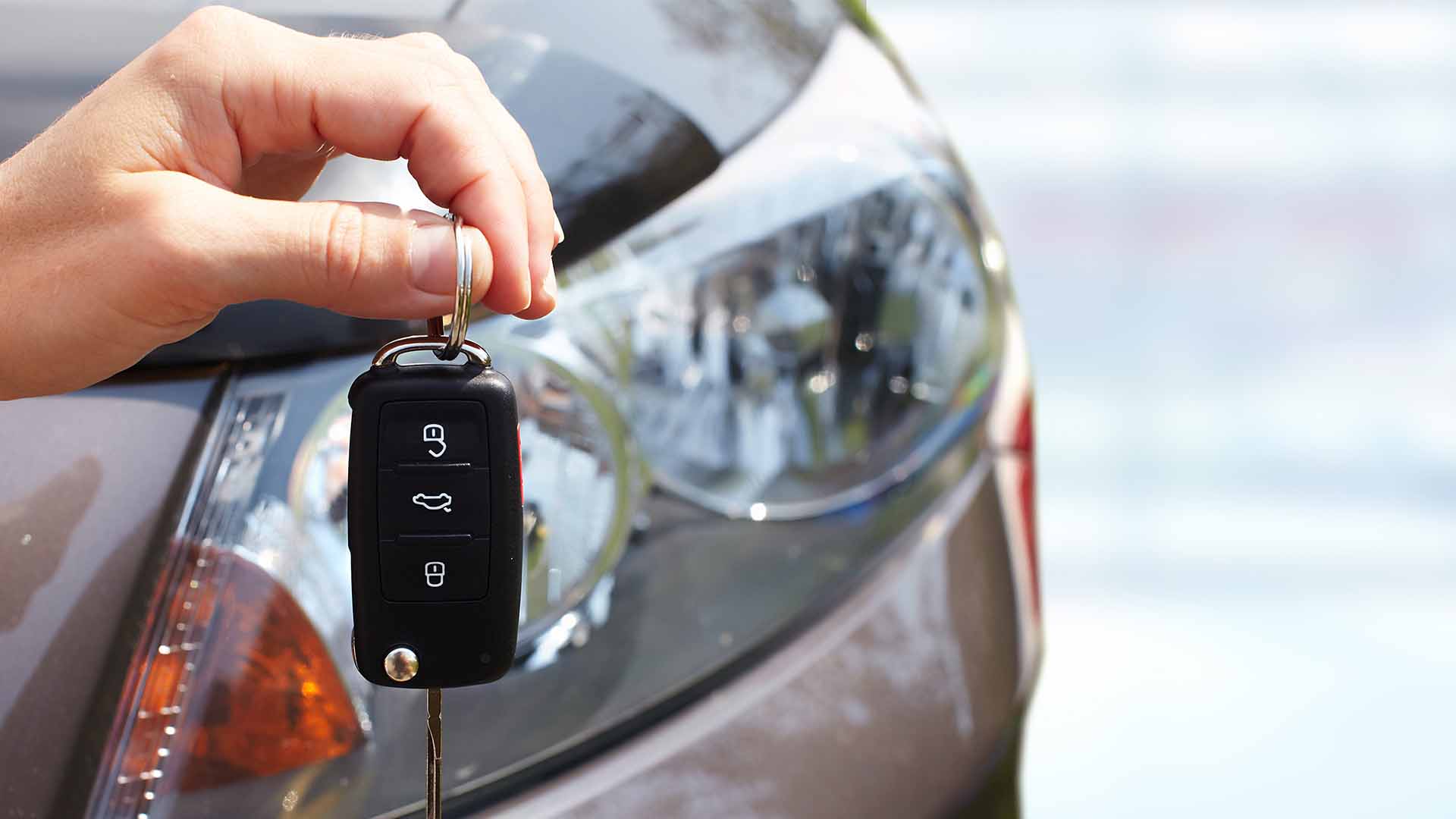 Car key for grey car
