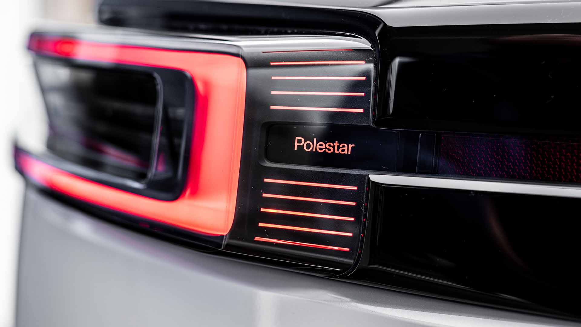 Back of white Polestar