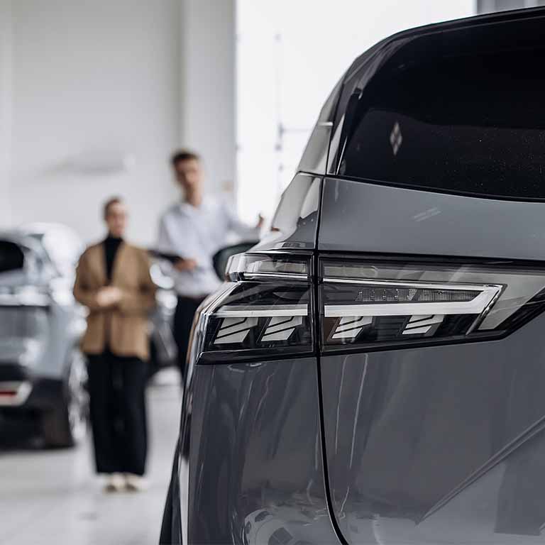 Grey Car Showroom
