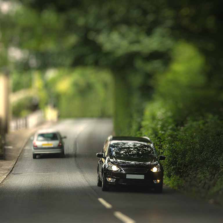 Car On Country Road