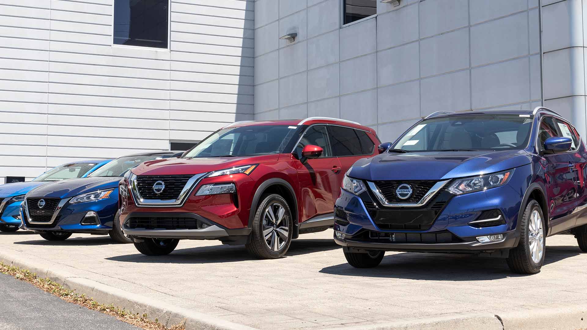 Outside a Nissan dealership