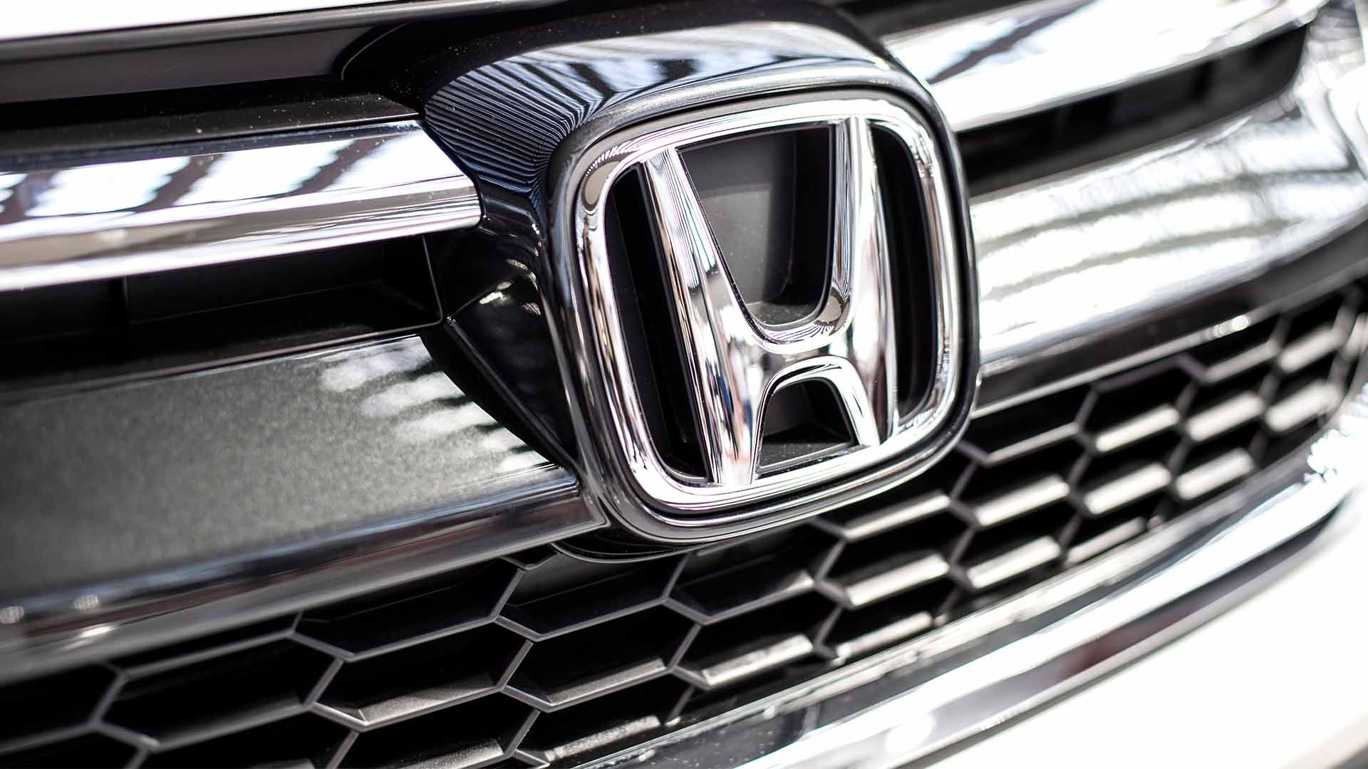 White Honda Front