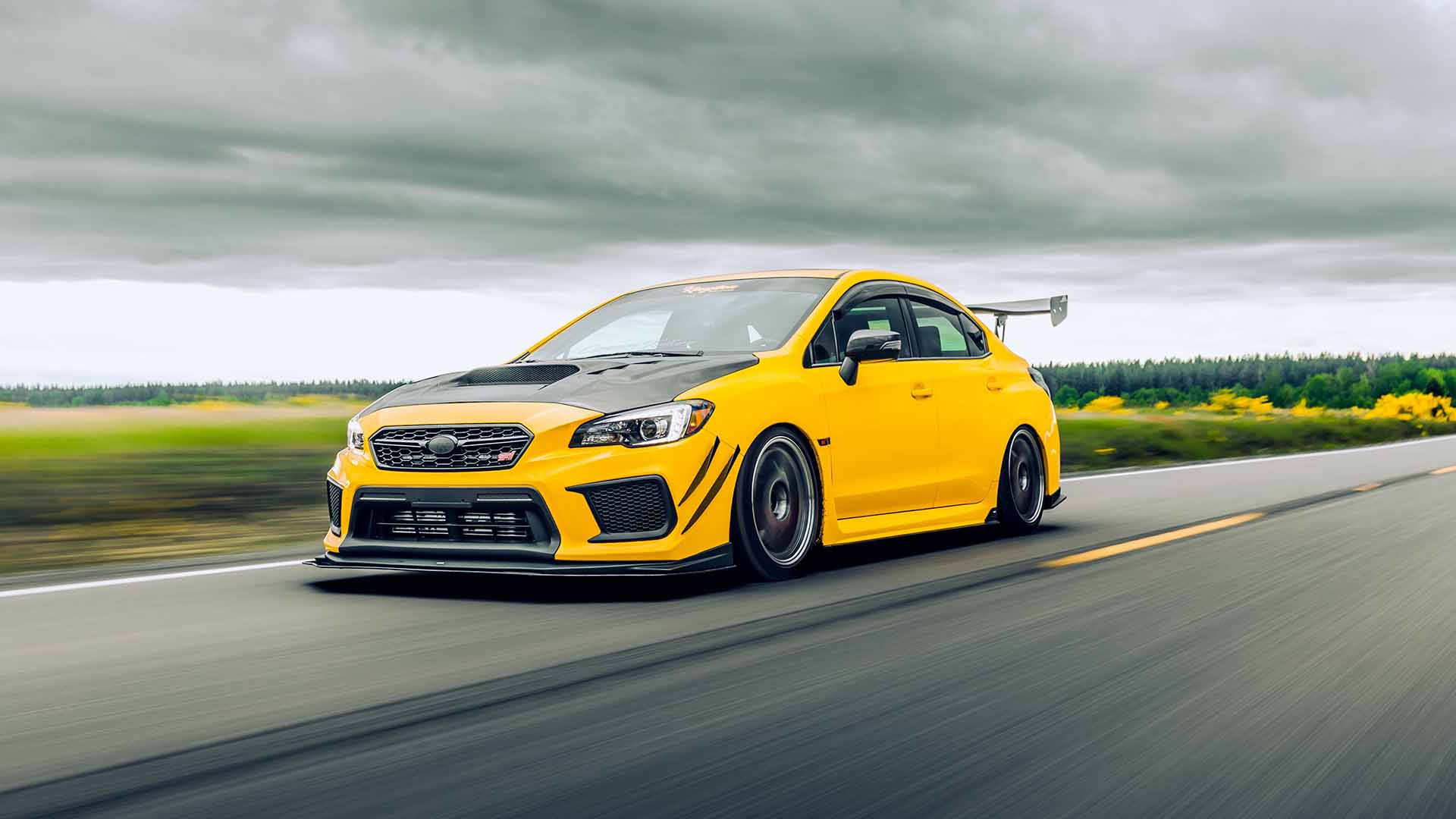 Sports Car Yellow Racing