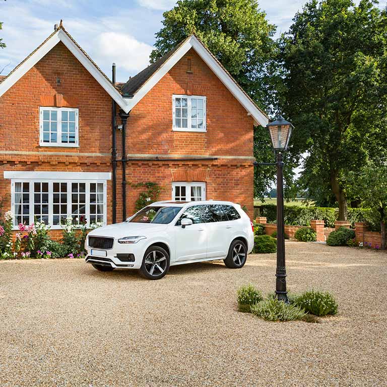 Car Outside House
